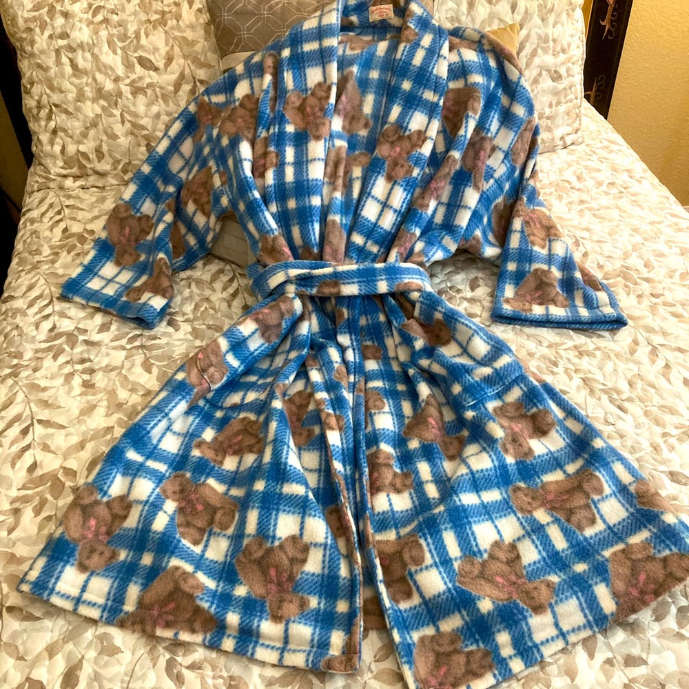Fleece Teddy Bear Robe - Handmade - Picture 6 of 11